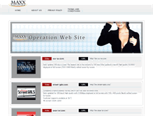 Tablet Screenshot of maxx-international.com